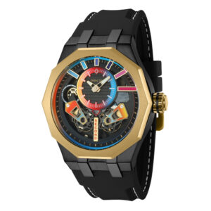 ectq30234_vni_0 jpg - Relógio Masculino Automático Invicta Specialty, Preto 43203 -<p>Este incrível relógio Invicta da coleção Specialty oferece um movimento automático exato, com uma incrível caixa preta e dourada. O mostrador exibe um mostrador de metal preto prot</p>