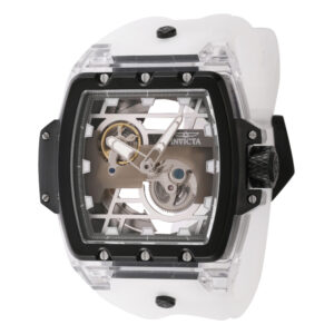 ectq37244_vni_0 jpg - Relgio Anatmico Automtico Masculino com Ponte 54,6mm. Branco. Preto 44273, Invicta -<p>Este atraente relgio Invicta da coleo Anatomic movido por um movimento Automtico preciso, com caixa de ao branca e preta. Seu mostrador decorado por um mostrador de metal com esque</p>