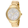 ectq45682_vni_0 jpg - Relgio feminino anjo com mostrador em madreprola 38 mm. Ouro 28654, Invicta -Este lindo relgio Invicta Angel contm um movimento preciso alm de uma caixa dourada. Seu mostrador exibe um mostrador branco em madreprola protegido por um cristal Flame Fusion alt