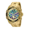 ectq49052_vni_0-1 jpg - Relgio Masculino Invicta Pro SCUBA com Mostrador Abalone 51mm em Ouro 25094 -Este relgio Invicta da coleo Pro apresenta um movimento preciso e uma caixa dourada deslumbrante. O mostrador iridescente em abalone e protegido pelo exclusivo Flame Fusion Crystal