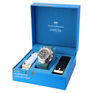 ectq500221_mt_vni_4 jpg - Relógio Masculino TechnoMarine X Invicta Five Elements EARTH com 3 Alças Intercambiáveis 44, Verde TM 122005 -<p width=