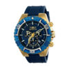 ectq52522_vni_0 jpg - Relógio Masculino de Quartzo Aviator, Invicta 22525, Azul -Este incrível relógio Invicta da coleção Aviator oferece um movimento de quartzo exato, com uma caixa de ouro incrível. O mostrador exibe um mostrador de metal azul protegido por n