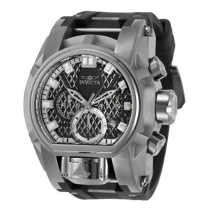 ectq58623_vni_0 jpg - Relógio Masculino de Quartzo Bolt Zeus Magnum, Invicta 32685, Preto e Prata -<p>Este lindo relógio Invicta Bolt contém um movimento preciso de quartzo, além de uma caixa de titânio. Seu mostrador exibe um mostrador metálico protegido por um Cristal Mineral de&</p>