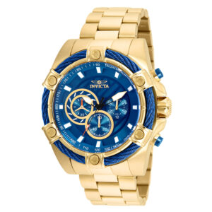 ectq61552_vni_0 jpg - Relgio Masculino Bolt 52mm. Ouro 25516, Invicta -<p>Este atraente relgio Invicta da coleo Bolt movido por um movimento preciso, com caixa dourada. Seu mostrador decorado por um mostrador de metal azul e protegido por um resistente C</p>