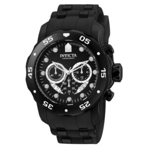 Relógio Masculino Invicta Pro SCUBA 48 mm Preto, Resistente à Água para Mergulho e Aventuras Subaquáticas