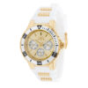 ectq71373_vni_0 jpg - Relógio Feminino Aviator, Invicta 37317, Branco, Dourado e Preto -Este impressionante relógio Invicta Aviator apresenta um movimento de quartzo preciso, bem como uma caixa de ouro. Seu mostrador de metal é envolto por um Cristal Flame Fusion alta