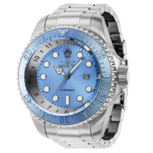 ectq72773_vni_0 jpg - Relógio Masculino Analógico de Quartzo 52mm, Invicta Hydromax 37727, Prata -<p>Este atraente relógio Invicta da coleção Hydromax é movido por um movimento de quartzo preciso, com uma caixa de aço azul claro. Seu mostrador é decorado por um mostrador de metal&</p>