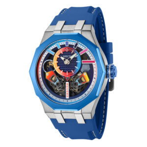ectq79134_vni_0 jpg - Relógio Masculino Automático Especializado Invicta, Azul Marinho 43197 -<p>Este atraente relógio Invicta da coleção Specialty é alimentado por um movimento automático preciso, com uma caixa azul de aço. Seu rosto é decorado com um mostrador em metal azul&</p>