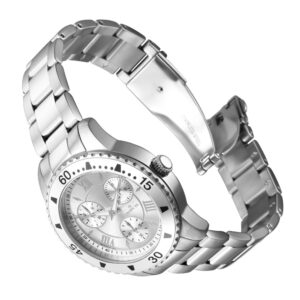 ectq90073_vni_1 jpg - Relógio Feminino de Quartzo Angel, Invicta 37009, Prata -<p>Este atraente relógio Invicta da coleção Angel é movido por um movimento Quartz preciso, com caixa de aço. Seu mostrador é decorado por um mostrador de aço e metal e protegido por&</p>