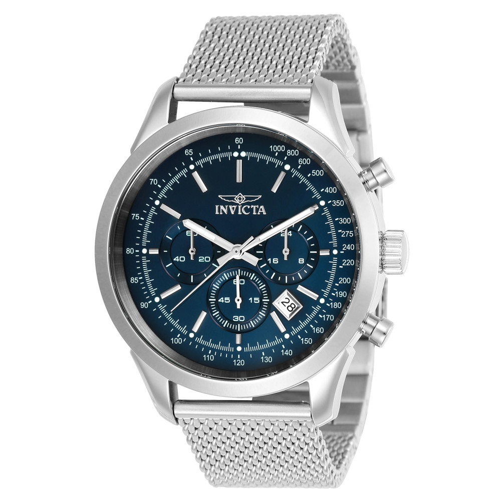 ectq90242_vni_0 jpg - Relgio Masculino Invicta Speedway Ao Inoxidvel 45mm Modelo 24209 -Este elegante relgio Invicta Speedway apresenta um movimento preciso e uma caixa de ao inoxidvel. Seu mostrador em metal azul e possui um cristal Flame Fusion altamente resistente&