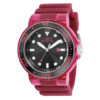 ectq92323_vni_0 jpg - Relógio Masculino Invicta Pro Diver, Borgonha, Transparente 32329 -Este impressionante relógio Invicta Pro Diver apresenta um movimento preciso de quartzo, bem como uma caixa de aço preta e bordô. Seu mostrador preto e metálico é cercado por um cr