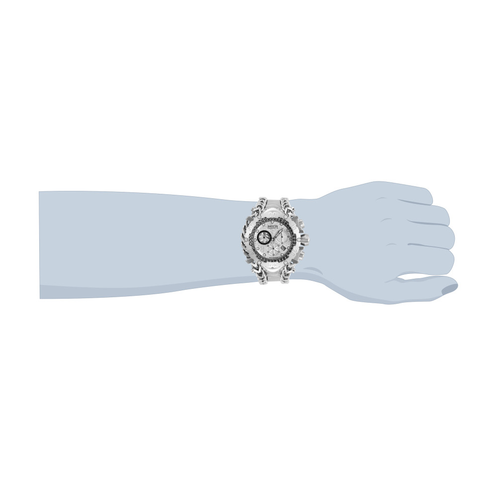 ectq92443_vni_3 jpg - Relógio Masculino Analógico de Quartzo 55.25mm, Invicta Gladiator 34429, Prata -Este incrível relógio Invicta da coleção Gladiator oferece um movimento de quartzo e uma sofisticada caixa de aço. O mostrador exibe um mostrador de metal prateado protegido por no