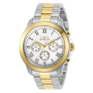 ectq95612_vni_0 jpg - Relógio Masculino de Quartzo Specialty, Invicta 21659, Prata e Dourado -<p>Este lindo relógio Invicta Specialty contém um movimento de quartzo preciso, além de uma caixa de aço. Seu mostrador exibe um mostrador de metal prateado protegido por um Cristal F</p>