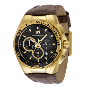 ectq020021_mt_vni_2 jpg - Relógio Masculino TechnoMarine Cruise Steel com Pulseira Intercambiável, Invicta TM120020, Preto, Marrom e Dourado -<p width=