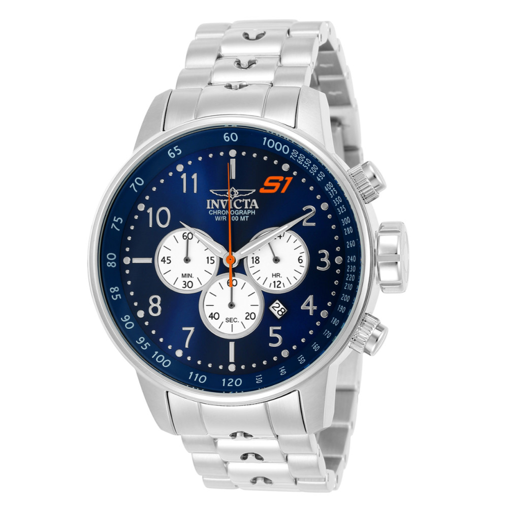 ectq08032_vni_0 jpg - Relgio masculino Invicta S1 Rally em ao inoxidvel de 48 mm modelo 23080. -Este relgio Invicta da coleo S1 Rally um modelo atraente e preciso, com caixa de ao e mostrador decorado por um mostrador de metal. O cristal mineral resistente protege o mostrador