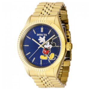 ectq17834_vni_0 jpg - Relgio masculino do Mickey Mouse de edio limitada da Disney 43 mm. Ouro 43871, Invicta -<p>Este atraente relgio Invicta da coleo Disney Limited Edition movido por um movimento preciso, com caixa dourada. Seu mostrador decorado por um mostrador de metal azul e protegido p</p>