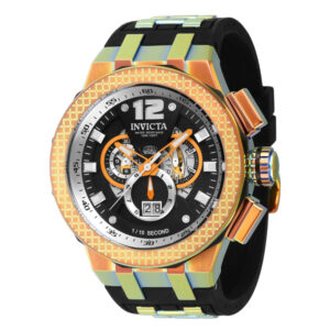 ectq18244_vni_0 jpg - Relógio Masculino Speedway, Invicta 44281, Preto e Dourado -<p>Este incrível relógio Invicta da coleção Speedway oferece um movimento Quartz exato, com uma incrível caixa preta e âmbar ardente. O mostrador exibe um mostrador de metal preto pro</p>