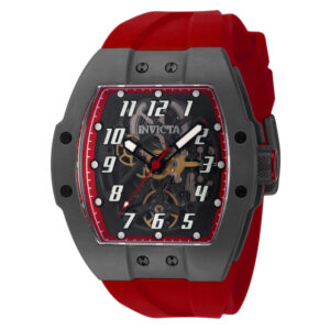 ectq20444_vni_0 jpg - Relgio Automtico Masculino Invicta com Pulseira JM Vermelha 47 mm Modelo 44402 -<p>Este relgio Invicta da coleo JM Correa possui um movimento Automtico preciso e uma caixa preta em titnio. O mostrador feito de plstico e metal, protegido por um cristal de safira p</p>