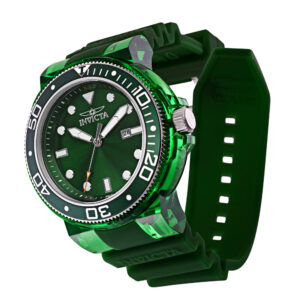 ectq23323_vni_1 jpg - Relgio Masculino Profissional Invicta Transparente Verde 51,5mm Modelo 32332 -<p>Este relgio Invicta da coleo Pro possui um movimento preciso e uma caixa de ao prateada e verde incrvel. O mostrador protegido por um cristal mineral proprietrio e tem um design el</p>