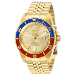 Relógio Automático Masculino Invicta Pro Diver 42 mm Ouro com Bezel Pepsi 29183
