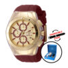 ectq400221_mt_vni_0 jpg - Relógio Masculino TechnoMarine X Invicta Five Elements FIRE com 3 Alças Intercambiáveis 44, Vermelho EscuroTM 122004 -Invicta e Technomarine, duas marcas de relógios icônicas e de renome mundial, colaboraram para criar uma nova coleção de relógios de edição limitada que certamente conquistará o mu