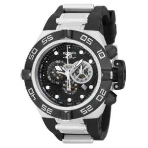 ectq4656_vni_0 jpg - Relógio Masculino Invicta Subaqua Noma IV, Aço e Preto 6564 -<p>Este lindo relógio Invicta Subaqua contém um movimento de quartzo, sustentado por uma impressionante caixa preta de aço. Seu mostrador exibe um mostrador preto, de metal cinza e pl</p>