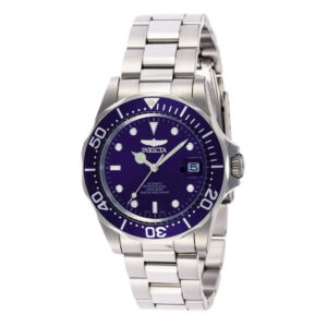 ectq4909_vni_1 jpg - Relógio Masculino Automático Pro Diver, Invicta 9094, Prata e Azul -<p>Este incrível relógio Invicta da coleção Pro Diver oferece um movimento automático exato, com uma incrível caixa de aço. O mostrador exibe um mostrador de metal azul protegido por&</p>