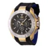 ectq500226_mt_vni_0 jpg - Relgio Masculino TechnoMarine UF6 48mm. Preto e Azul. TM 622005. -Este relgio TechnoMarine da coleo apresenta um movimento preciso e uma caixa em ao dourado. Seu mostrador de metal preto, protegido por nosso Cristal Mineral proprietrio. A pulseir