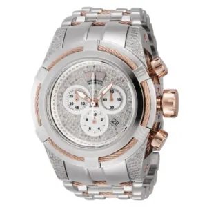 ectq56444_vni_0 jpg - Relógio Masculino Reserve Bolt Zeus com Diamante e Mostrador em Madrepérola, Invicta 44465, Prata e Ouro Rosa -<p>Este lindo relógio Invicta Reserve contém um movimento preciso de quartzo, além de 1,31 quilates de diamantes, sustentados por uma impressionante caixa de aço em ouro rosa. Seu mos</p>