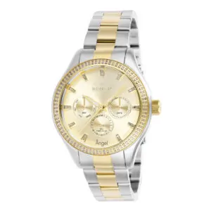 ectq58283_vni_0 jpg - Relógio Feminino Angel 0,76 quilates com Diamante, Invicta 38285, Prata e Dourado -<p>Este lindo relógio Invicta Angel contém um movimento de quartzo preciso, além de 0,76 quilates de diamantes, mantidos por uma impressionante caixa de aço em ouro. Seu mostrador exi</p>