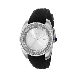 ectq61473_vni_0 jpg - Relgio Invicta Feminino Anjo, 38mm, Preto Modelo 37416. -<p>Este o relgio Invicta Angel, com movimento preciso e caixa de ao. O mostrador de metal prateado e possui um Cristal Mineral de alta resistncia. A pulseira de silicone preta e o rel</p>