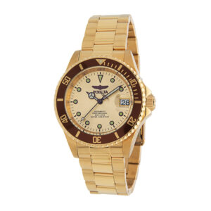 ectq66743_vni_0 jpg - Relógio Masculino Automático Pro Diver, Invicta 34766, Dourado -<p>Este impressionante relógio Invicta Pro Diver apresenta um movimento automático preciso, bem como uma caixa dourada. Seu mostrador de metal dourado é envolto por um cristal mineral</p>