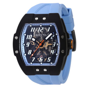 ectq70444_vni_0 jpg - Relgio masculino automtico com pulseira JM 47 mm. Azul Claro 44407, Invicta -<p>Este lindo relgio Invicta JM Correa contm um movimento Automtico preciso alm de uma caixa preta. Seu mostrador exibe um mostrador de plstico e metal protegido por um cristal de saf</p>