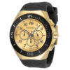 ectq710022_mt_vni_0 jpg - Relógio Masculino TechnoMarine Manta Ocean, Invicta TM220017, Preto e Dourado -Este lindo relógio TechnoMarine Manta contém um movimento de quartzo, sustentado por uma impressionante caixa de aço dourado, preto. Seu mostrador exibe um mostrador em Metal Doura