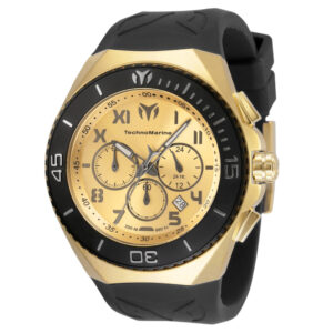 ectq710022_mt_vni_0 jpg - Relógio Masculino TechnoMarine Manta Ocean, Invicta TM220017, Preto e Dourado -<p>Este lindo relógio TechnoMarine Manta contém um movimento de quartzo, sustentado por uma impressionante caixa de aço dourado, preto. Seu mostrador exibe um mostrador em Metal Doura</p>