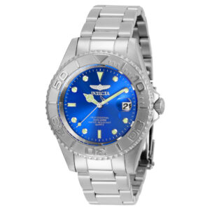 ectq83992_vni_0 jpg - Relgio masculino profissional 37,5 mm. Ao 29938, Invicta -<p>Este impressionante relgio Invicta Pro apresenta um movimento preciso, bem como uma caixa de ao. Seu mostrador de metal azul envolto por um cristal mineral altamente protetor. Este</p>