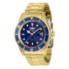 ectqlxbo0398_vni_0 jpg - Relgio Automtico Masculino Invicta Pro 43mm Ouro 8930OBXL -Este relgio Invicta Pro um item impressionante que apresenta um movimento Automtico preciso e uma caixa dourada. Seu mostrador de metal azul protegido por um cristal mineral altame