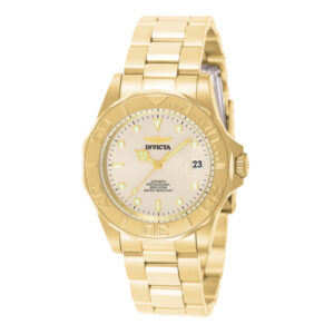ectq0109_vni_0 jpg - Relógio Masculino Automático Pro Diver, Invicta 9010, Dourado -<p>Este incrível relógio Invicta da coleção Pro Diver oferece um movimento automático exato, com uma incrível caixa dourada. O mostrador exibe um mostrador de metal champanhe protegid</p>