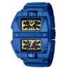 ectq01714_vni_0-1 jpg - Relógio Masculino Invicta Akula com Pulseira em Aço Inoxidável, Azul 41710 -Este impressionante relógio Invicta Akula apresenta um movimento de quartzo preciso, bem como uma caixa azul. Seu mostrador de metal preto é envolto por um altamente protetor Flame