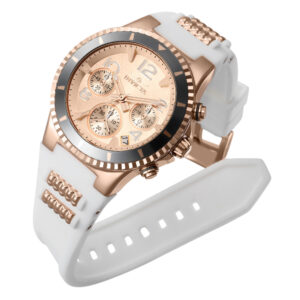 ectq01963_vni_1 jpg - Relógio Feminino Invicta BLU, Branco, Ouro Rosa 36910 -<p>Este incrível relógio Invicta da coleção BLU oferece um movimento exato de quartzo, com uma incrível caixa de ouro rosa. O rosto exibe um mostrador em metal em ouro rosa protegido&</p>