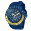 ectq02393_vni_0 jpg - Relgio Masculino Aviador 50mm. Azul 39320, Invicta -Este lindo relgio Invicta Aviator contm um movimento preciso alm de uma caixa azul. Seu mostrador exibe um mostrador de metal protegido por um Cristal Flame Fusion altamente resist