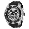 ectq02833_vni_0-1 jpg - Relógio Masculino Analógico de Quartzo 50mm, Invicta Pro Diver 33820, Preto -Este impressionante relógio Invicta Pro Diver apresenta um movimento de quartzo, tudo em uma caixa de aço sólido. Seu mostrador de metal preto e prateado é envolto por um altamente