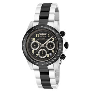 ectq13071_vni_0-1 jpg - Relógio Masculino de Quartzo Speedway, Invicta 17031, Prata e Preto -<p>Este incrível relógio Invicta da coleção Speedway oferece um movimento de quartzo e uma sofisticada caixa de aço preta. O mostrador exibe um mostrador de metal carvão protegido por</p>