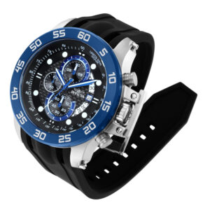 ectq25291_vni_1 jpg - Relógio Masculino I Force, Invicta 19252, Preto, Prata e Azul -<p>Este atraente relógio Invicta da coleção I Force é alimentado por um movimento de quartzo preciso, com uma caixa de aço. Seu mostrador é decorado por um mostrador preto de fibra de</p>