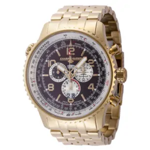 ectq2600_wdc_vni_0 jpg - Relgio masculino Chase Durer Flight Commander Swiss Ronda 5050.C calibre 49,5 mm. Ouro CDW 0062, Invicta -<p>Este lindo relgio Chase Durer Flight Commander contm um movimento preciso alm de uma caixa dourada. Seu mostrador exibe um mostrador de metal protegido por um cristal de safira de&</p>