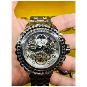 ectq30934_vni_1 jpg - Relgio masculino Reserve Speciality Automtico 52mm. Ao 43903, Invicta -<p>Este lindo relgio Invicta Reserve contm um movimento Automtico preciso alm de uma caixa preta de ao. Seu mostrador exibe um mostrador de esqueleto de metal protegido por um Cristal</p>