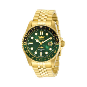 ectq32603_vni_0 jpg - Relgio Pro Masculino 43mm. Ouro 30623, Invicta -<p>Este impressionante relgio Invicta Pro apresenta um movimento preciso, bem como uma caixa dourada. Seu mostrador de metal verde cercado por um Cristal Flame Fusion altamente protet</p>