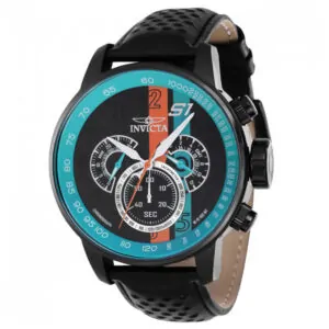 ectq42093_vni_0 jpg - Relgio masculino Invicta S1 Rally, 48mm, preto e azul modelo 39024. -<p>Este um relgio Invicta da coleo S1 Rally, com caixa preta e movimento exato. O mostrador de metal protegido por cristal mineral patenteado e a pulseira de couro preta e azul. Ele r</p>