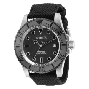 ectq58413_vni_0 jpg - Relógio Masculino Analógio Automático 44mm, Invicta Pro Diver 31485, Preto -<p>Este atraente relógio Invicta da coleção Pro Diver é movido por um movimento automático e uma caixa de aço preta sólida. Seu mostrador é decorado por um mostrador de metal cinza e&</p>