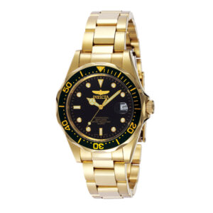 ectq6398_vni_0 jpg - Relógio Masculino Pro Diver, Invicta 8936, Dourado -<p>Este incrível relógio Invicta da coleção Pro Diver oferece um movimento de quartzo exato, com uma caixa de ouro incrível. O mostrador exibe um mostrador de metal preto protegido po</p>